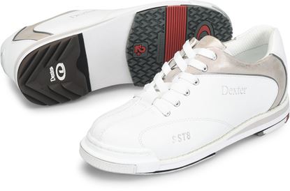 Picture of Dexter Women's SST 8 Pro White Champagne Wide Bowling Shoes