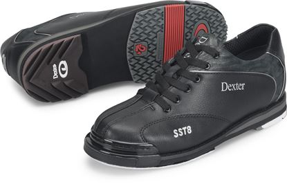 Picture of Dexter Women's SST 8 Pro Black Silver Wide Bowling Shoes