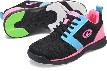 Picture of Dexter Raquel LX Black Blue Pink Youth Bowling Shoes