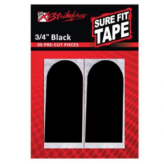 Picture of KR Strikeforce Sure Fit Tape 3/4" Black Smooth 30 Piece