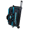Picture of Storm Streamline 3 Ball Roller Diamond Black Aqua Bowling Bag