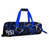 Picture of BSI 3 Ball Triple Roller Tote Blue Black Bowling Bag