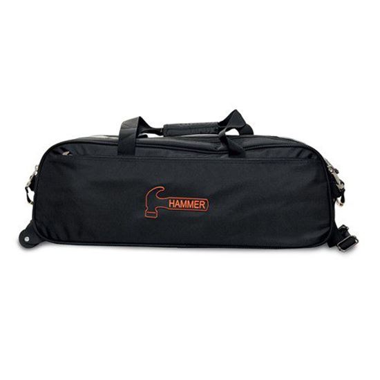 Picture of Hammer Premium Black Slim Triple 3 Ball Tote Bowling Bag