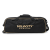 Picture of Velocity 3 Ball Triple Tote With Shoe Pouch Black Gold Bowling Bag